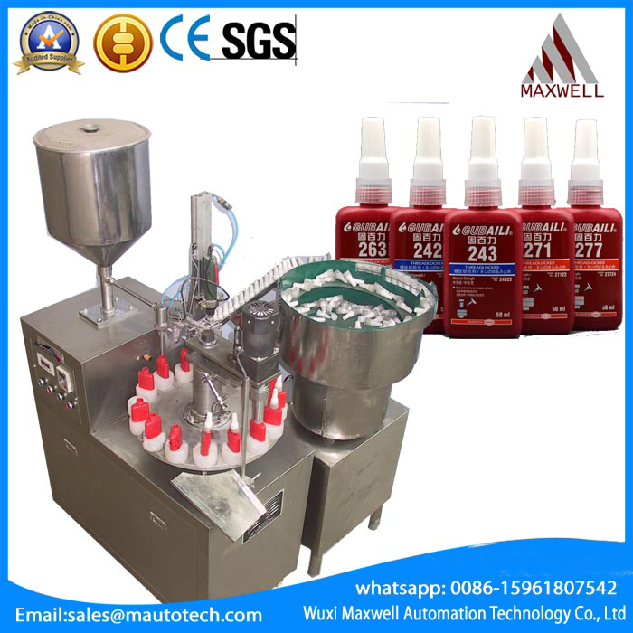 Anaerobic glue filling and capping machine