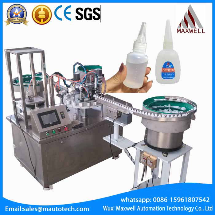 Full Automatic 502 Super Glue Filling and Capping Machine