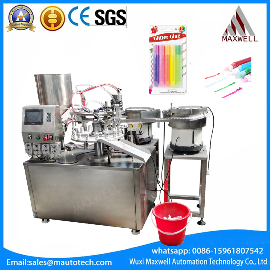 Glitter Glue Filling and Capping Machine